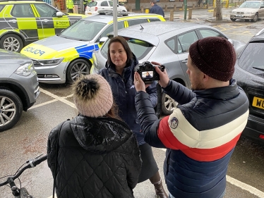 Promoting our road safety action day on the A38